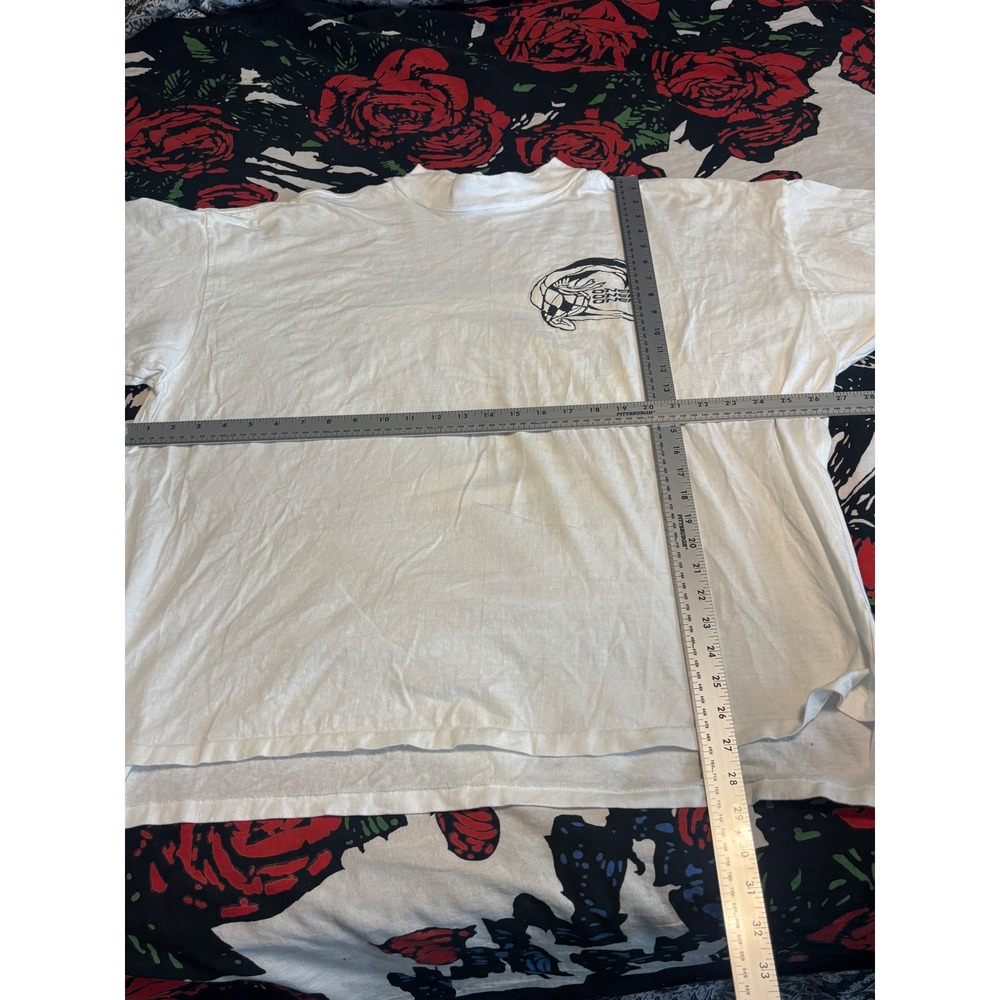 Vintage O'Neill Surf Graphic T-Shirt lqrge print Mock Neck Made in USA Mens XL - Picture 7 of 7